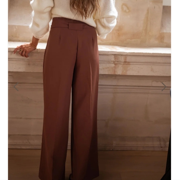 Wide leg chocolate kalie pants - Picture 2 of 4